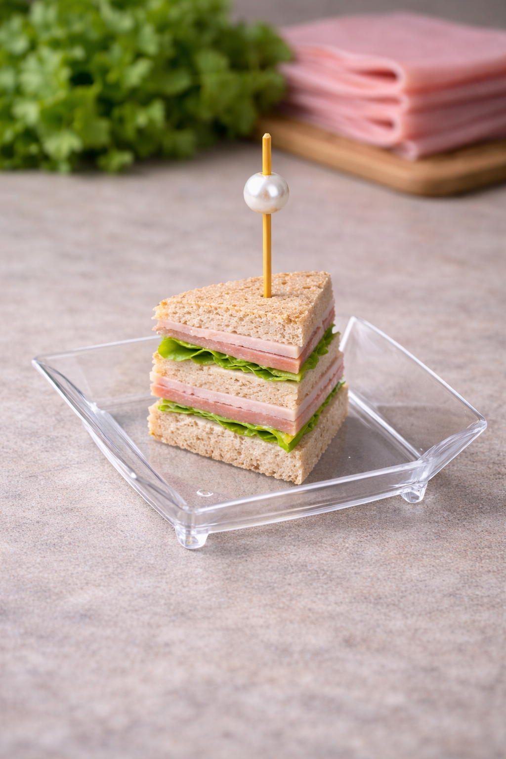 Ham and cheese sandwich