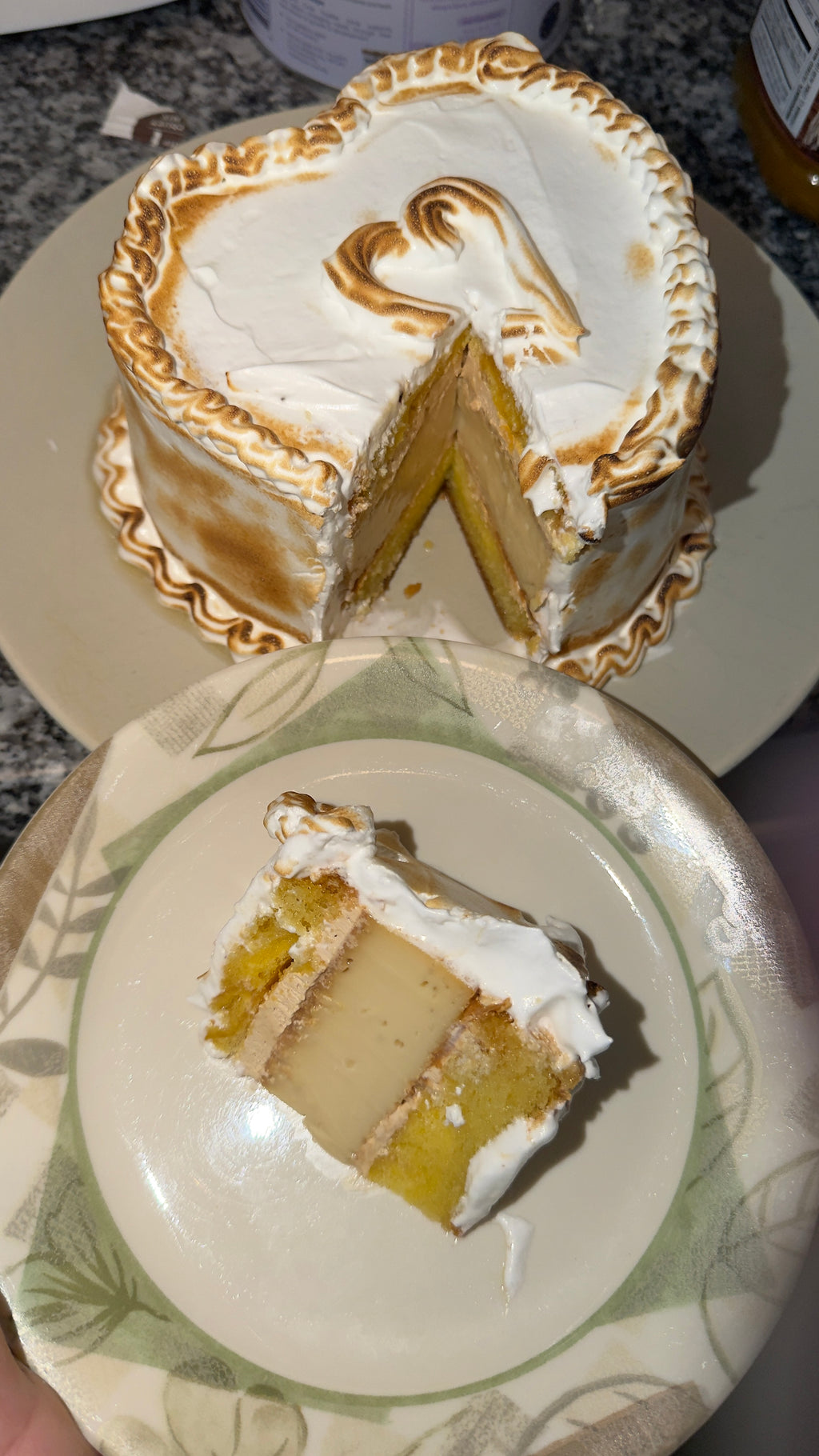Pastel capuchino con flan 8 pulgadas